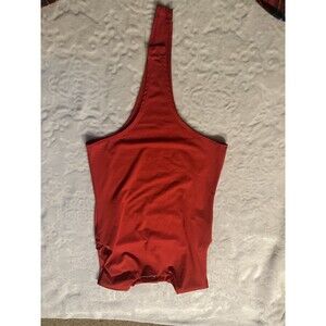 Wearever BodysuitWomen’s Size M Red Casual Dressy Summer Made In USA